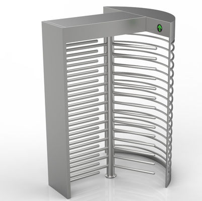 Security Mechanism Full Height Turnstile 550mm Passage 150KG Weight RS232 Interface