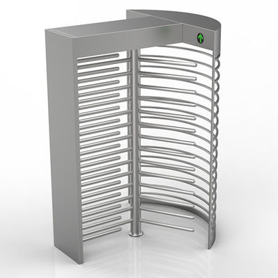 Stainless Steel IP54 Full Height Turnstile 70W Power Consumption RS232 Communication Interface