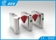 Ticket - Checking Flap Barrier Turnstile 304 Stainless Steel With Barcode Reader