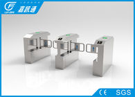 304 stainless steel swing barrier gate with top led light for access control system