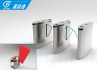 Remote Control Flap Barrier System , Indoor Silding Turnstile Access Control