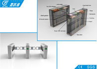Security Pedestrian Internal Swing Barrier Connected With ID / IC Cards Customized