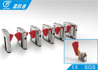 Electronic Turnstile Gates Fingerprint Access Control , Scenic Areas Flap Barrier System