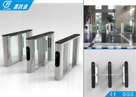 Durable Stable Optical Flap Gate Barrier Turnstile Access Control System SUS 304 Housing