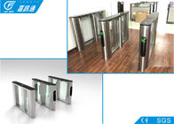 RFID Card System Flap Gate Barrier 550mm Width SUS304 Housing For Metro Station
