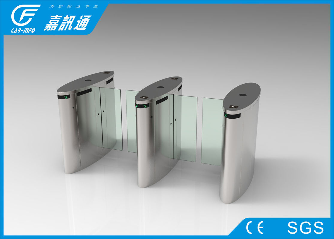 Biometric Automatic Bank Sliding Gate  Access Control Barrier Gate Flap Sliding Barrier With fingerPrint