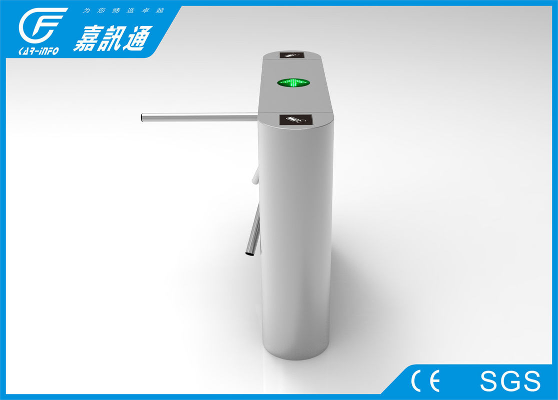 Outdoor Remoted Control Rotating Security Gates , Tripod Pedestrian Turnstile Gate