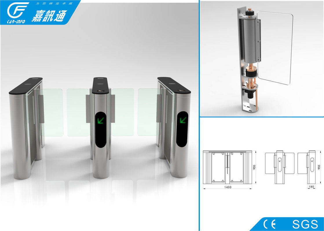 Security Access Control Coin Operated Turnstile Infrared Sensors For Metro Station