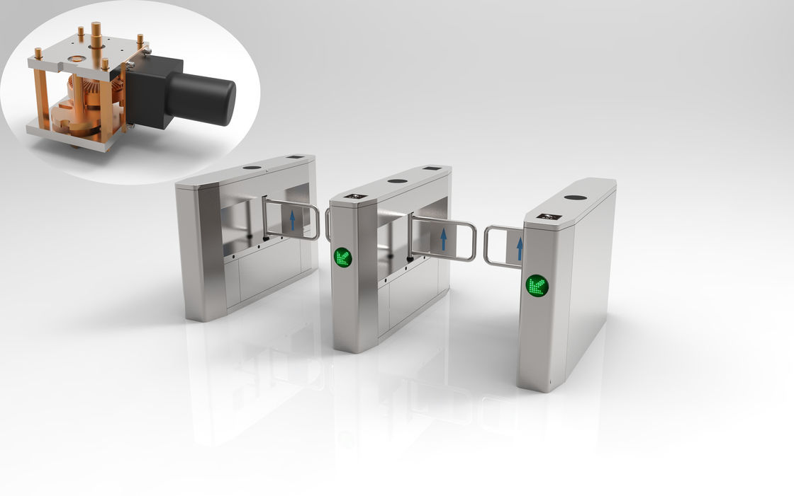 Multiple Biometrics Swing Access Control Turnstile Gate With Fingerprint Recognition RFID Reader