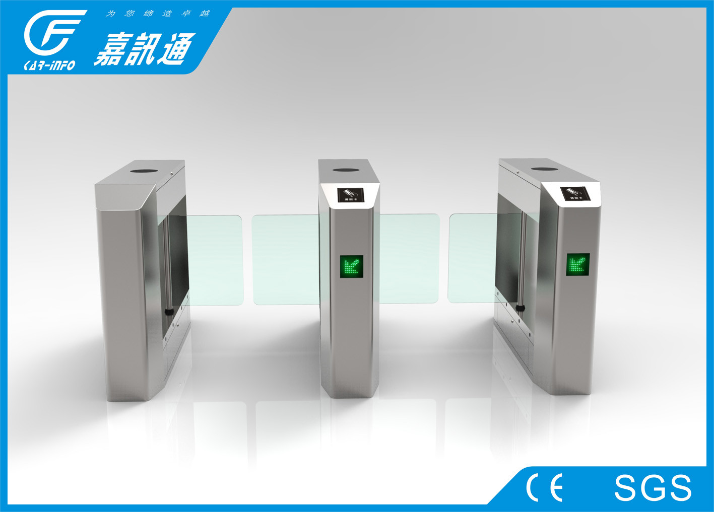 Comercial Turnstile Access Control Security Systems , Building Rotating