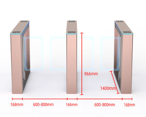 Security Speed Electronic Turnstile Gates Aluminum Alloy With IP54 Protection Level
