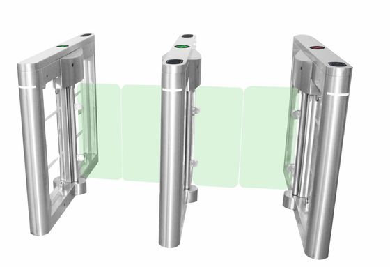 Stainless Steel Turnstile Swing Gate RS485 TCP IP Communication Interface Security