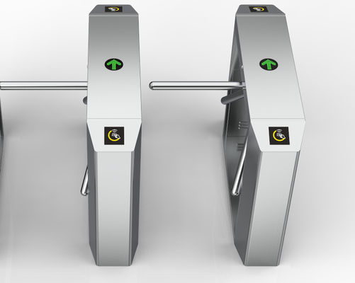 Biometric Tripod Turnstile Gate Waist Height Stainless Steel 220V 60kg Weight