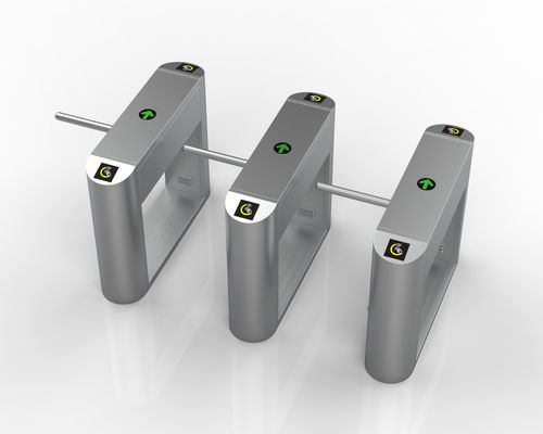 60W Controlled Access Turnstiles , 3 Arm Turnstile With IP54 Protection Level