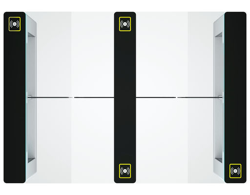 High Security IP54 Speed Gate Turnstile RS485/TCP/IP Electronic Turnstile Gates