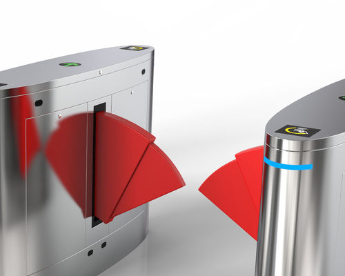 50Hz Frequency Flap Gate Barrier -20C- 60C Temperature Range for Access Control