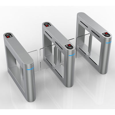 Silver Security Turnstile Gate Anti Tailgating Control RFID/IC/ID Card Reader