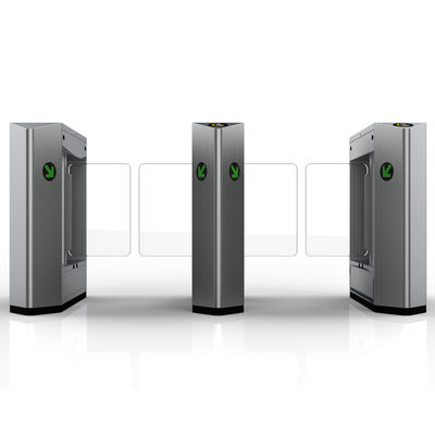 IP54 Protected Swing Turnstile Gate Silver Color Operation with RS485/TCP/IP Interface