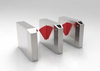Stainless Steel Flap Barrier Gate , Train Station / Construction Site Access Control Systems
