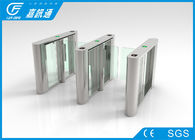 Speed Safety Control System Customized Card Reader Swing Electrical Turnstiles For Visitor Management