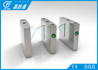 Customized Shop Electronic Turnstile Gates LCD Screen Flap Barrier Gate Working Voltage AC 22V