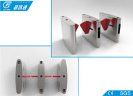 Access Control Flap Barrier Gate , Bar Code Office Security Gates Automatic Reset Function
