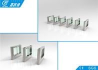 Flap Barrier Gate Stainless Steel Turnstiles Anti Tail - Gating Alarm Detection Function