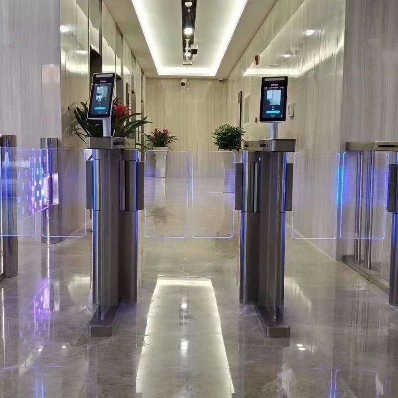 Durable Office Security Gates RFID Card Face Recognition Turnstile