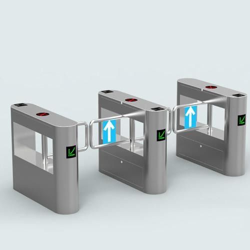 IP54 Protection Train Station Turnstile Flap Barrier Gate Customizable