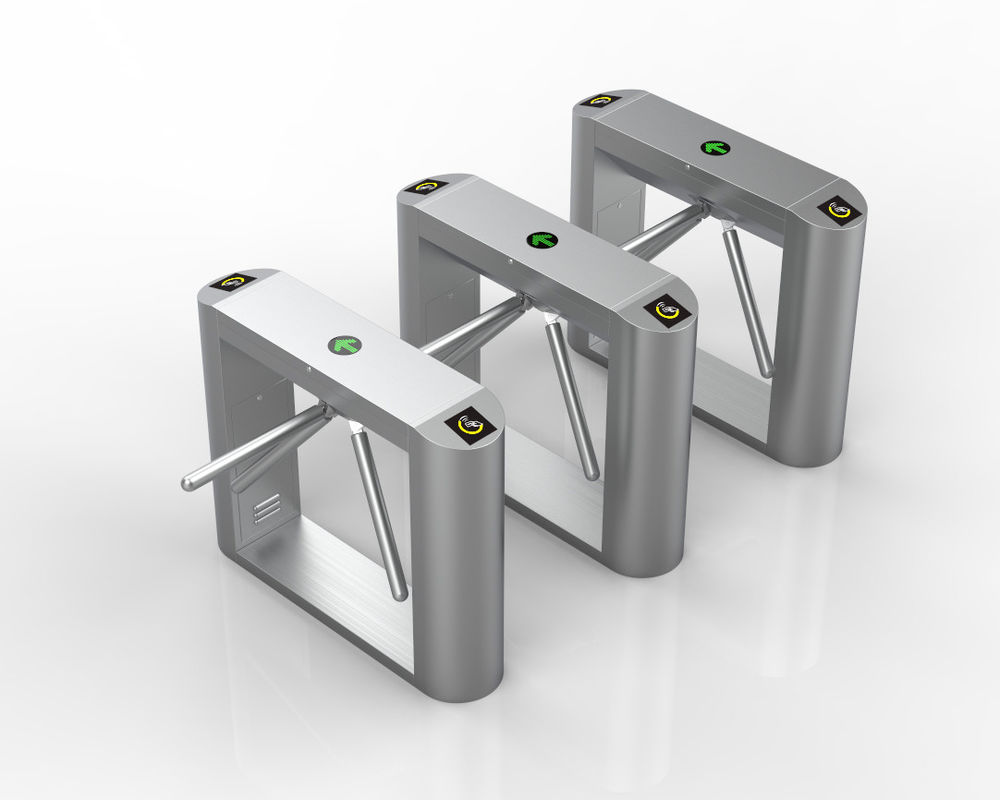 60W Controlled Access Turnstiles , 3 Arm Turnstile With IP54 Protection Level