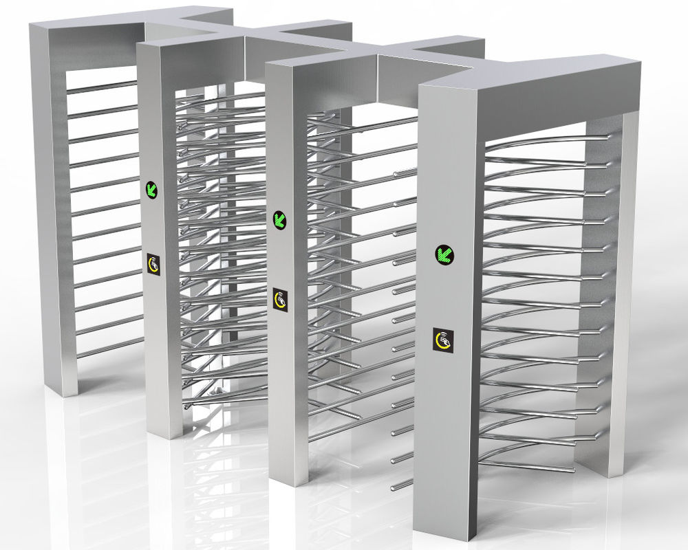 Mechanism Double Full Height Turnstile With IP54 Protection Level
