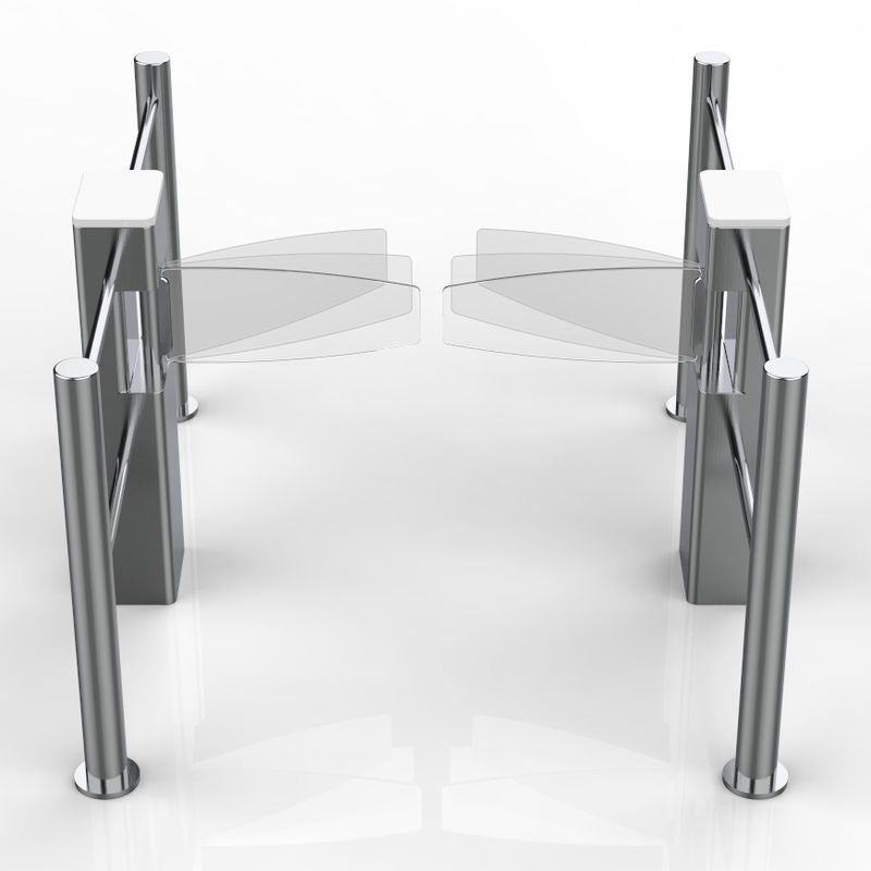 Stainless Steel 304 Electronic Turnstile Gates With Button/IC Card Control For 550-900mm Passage
