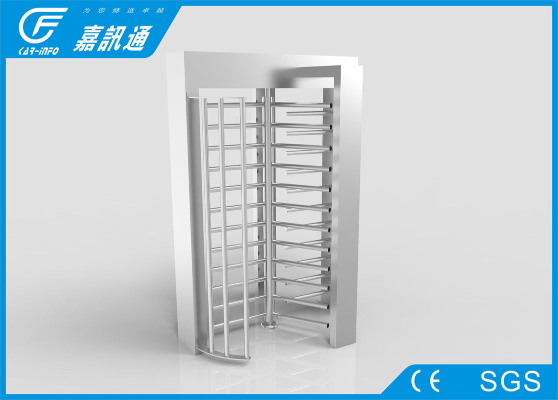 Semi - Auto One Way Full Height Turnstile Channel Width 530mm DC Motor For Factroy