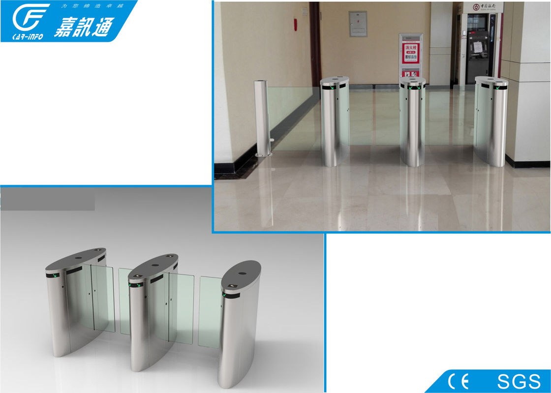 304 Stainless Steel Electronic Turnstile Gates Full Automatic Channel Width550 - 850mm