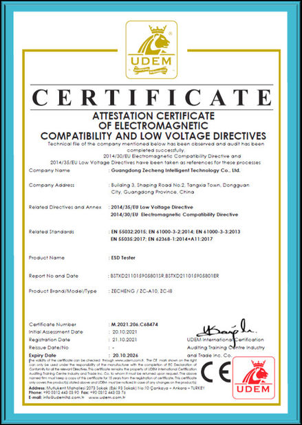 China Guangdong Zecheng Intelligent Technology Co., Ltd. certification